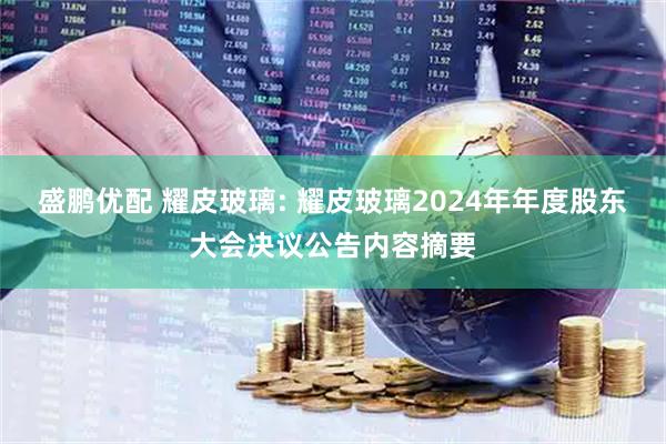 盛鹏优配 耀皮玻璃: 耀皮玻璃2024年年度股东大会决议公告内容摘要